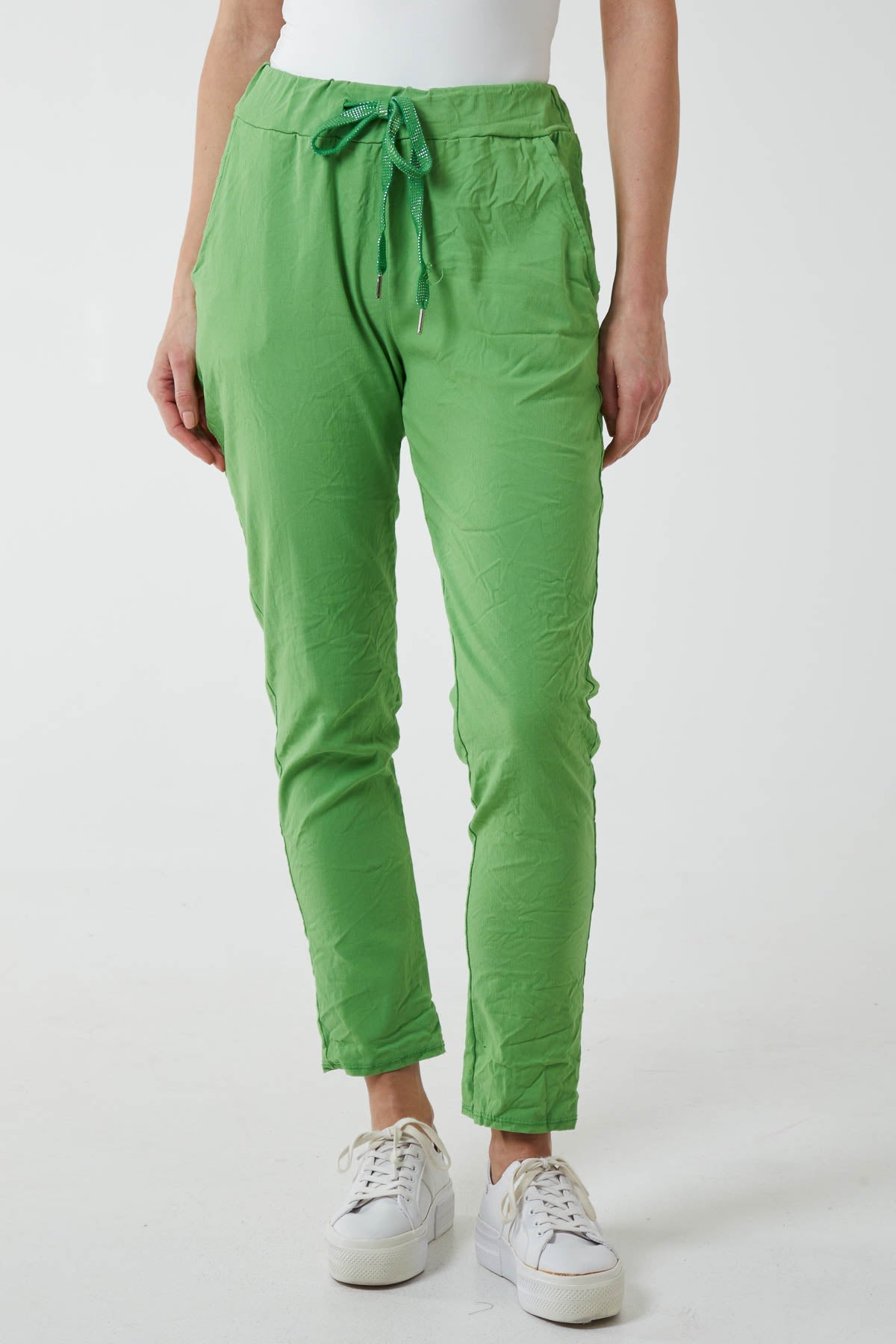 Magic Plain Super Stretch Crushed Trousers