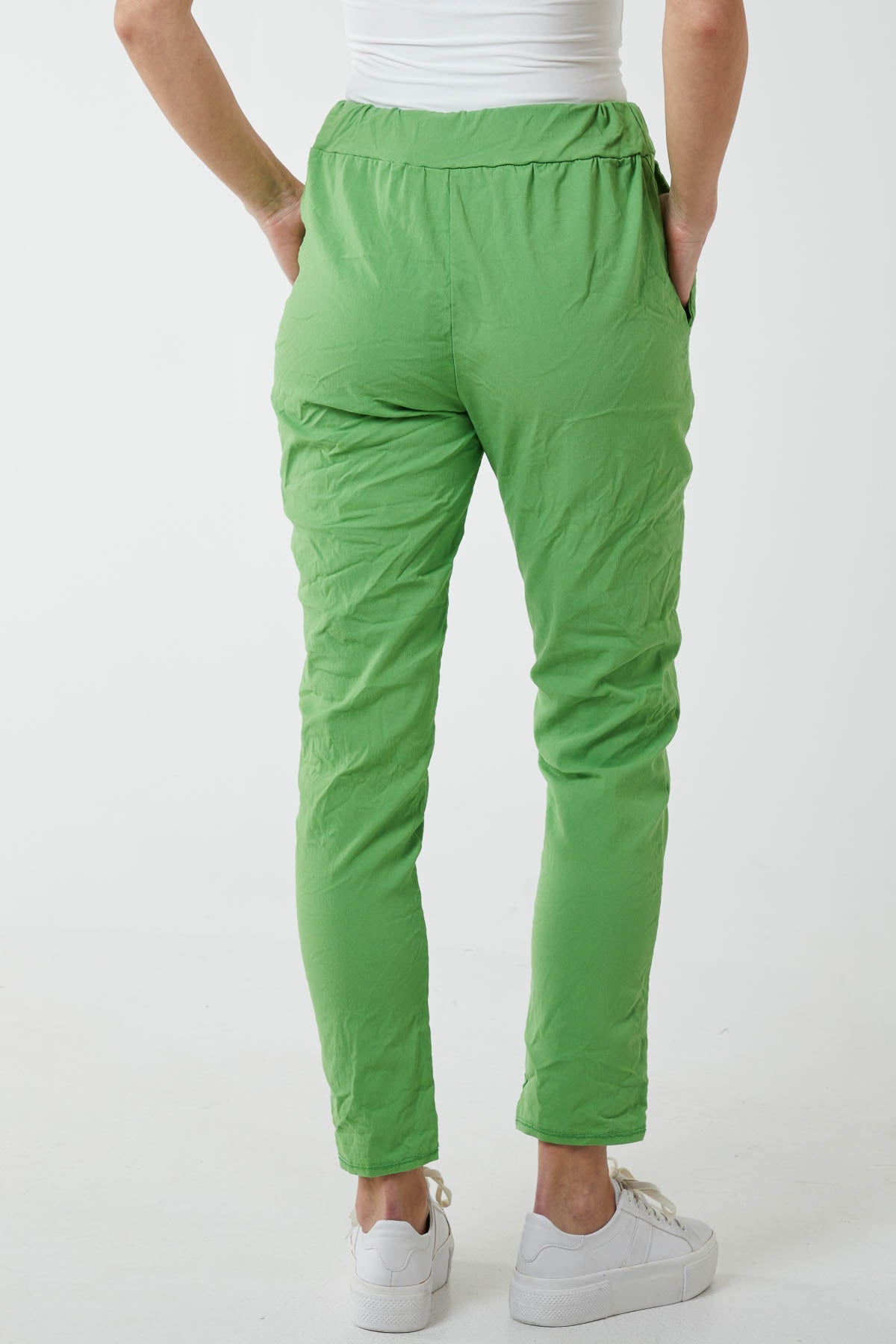 Magic Plain Super Stretch Crushed Trousers