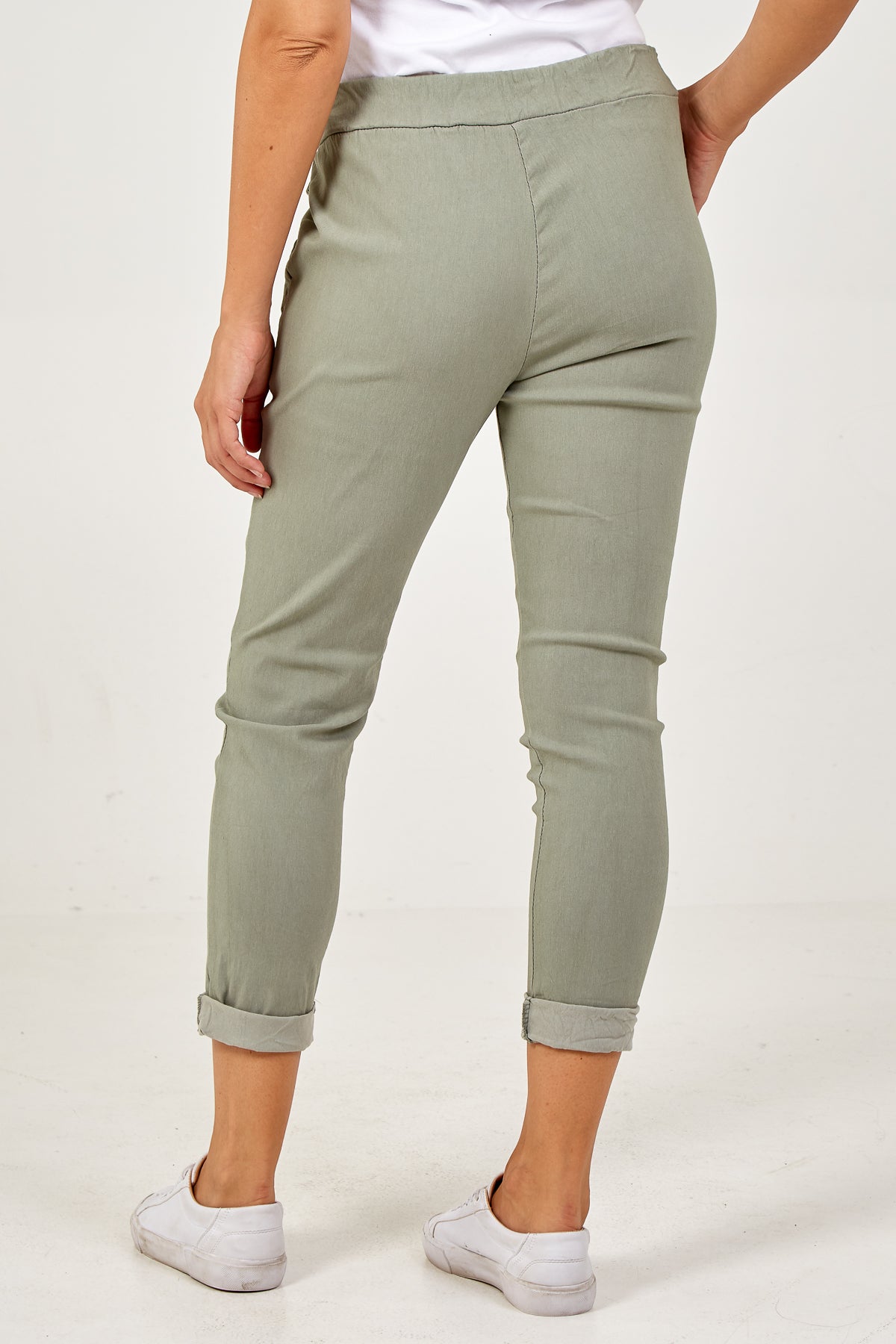 Magic Plain Super Stretch Crushed Trousers