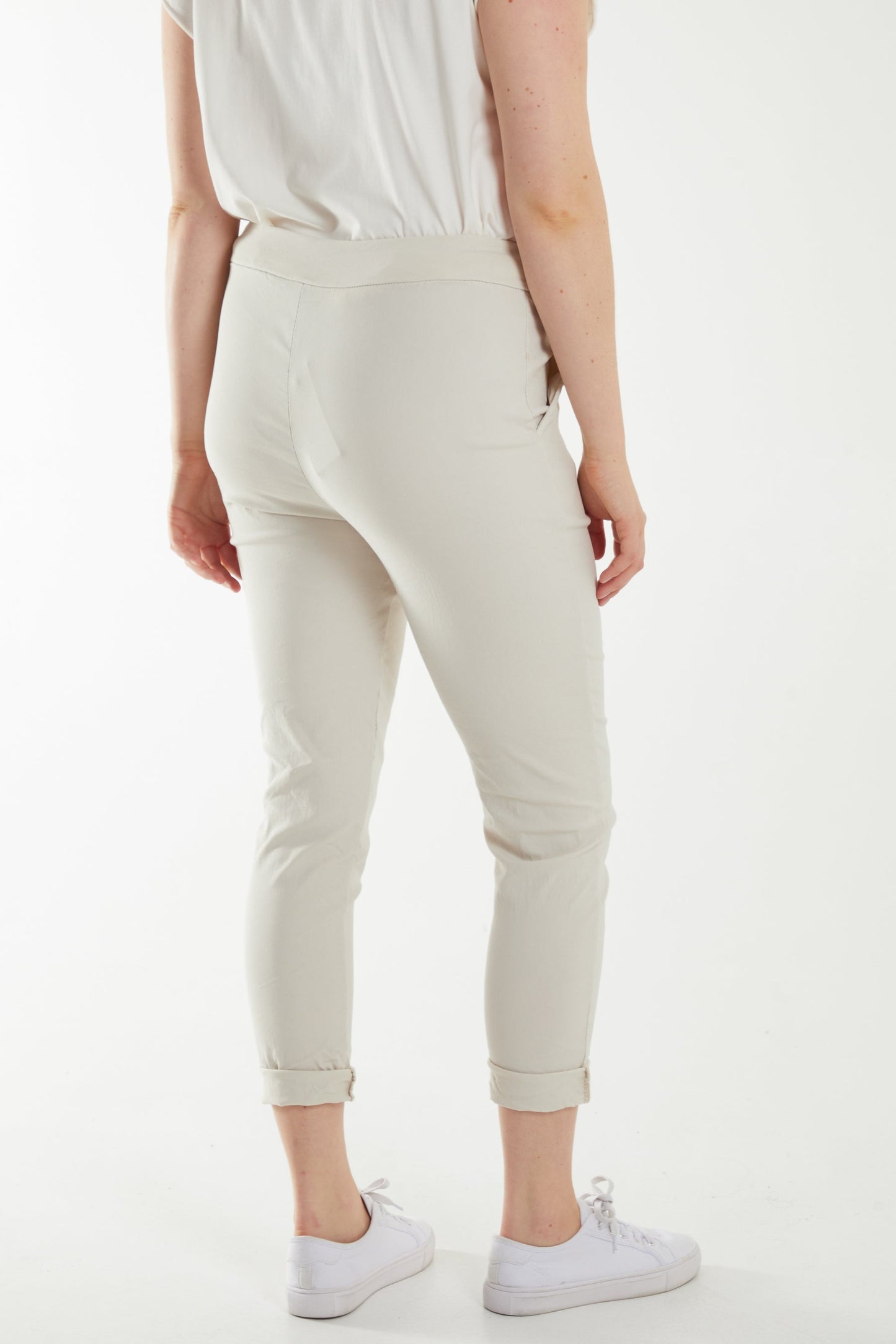Magic Plain Super Stretch Crushed Trousers