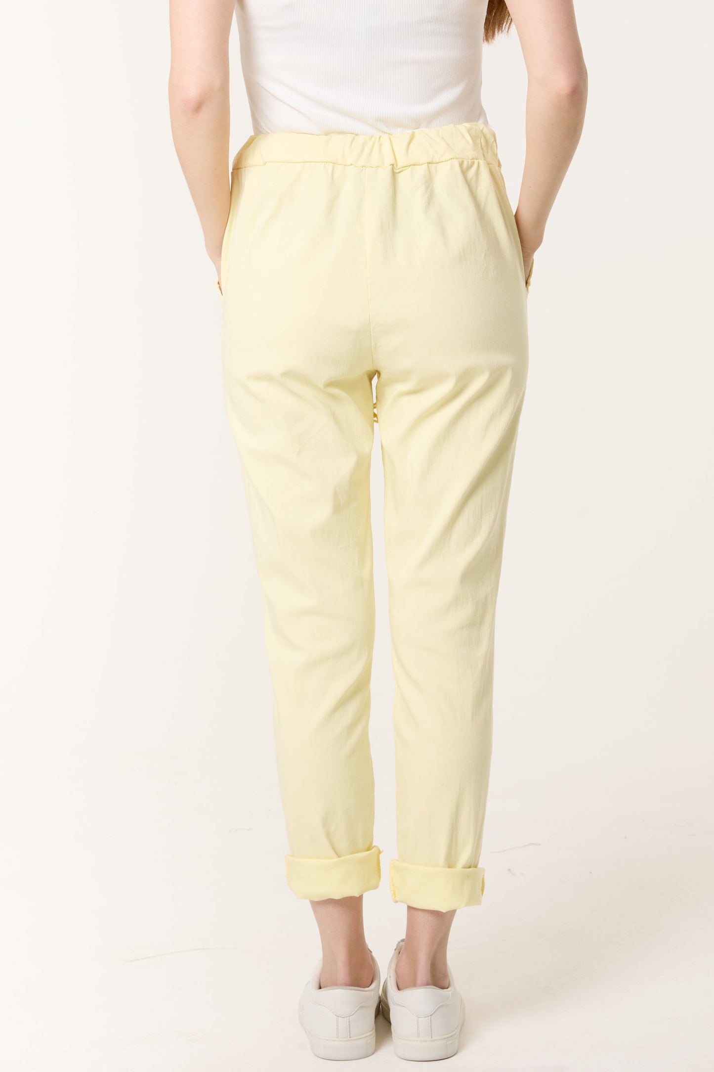 Magic Plain Super Stretch Crushed Trousers