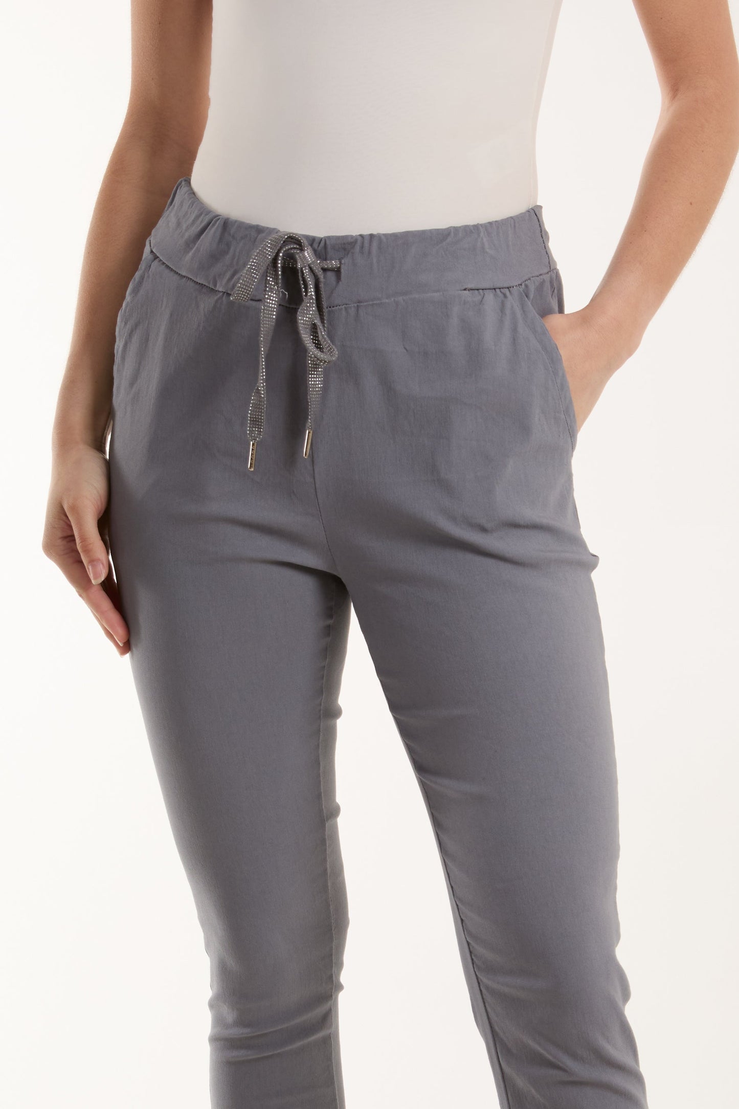 Magic Plain Super Stretch Crushed Trousers