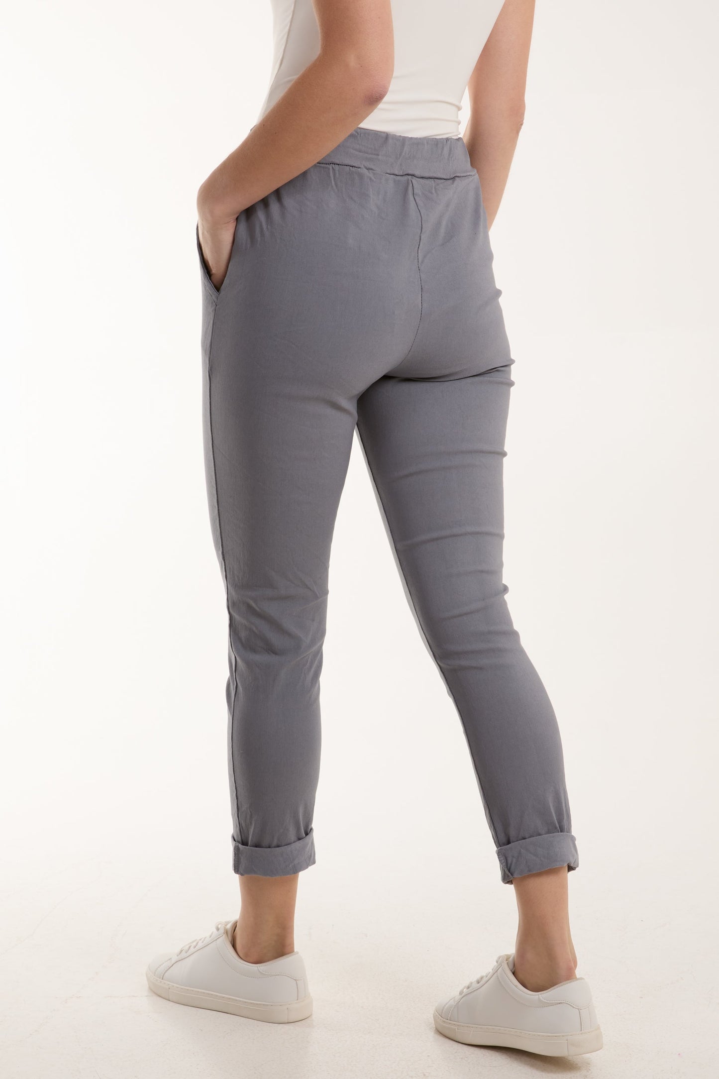 Magic Plain Super Stretch Crushed Trousers
