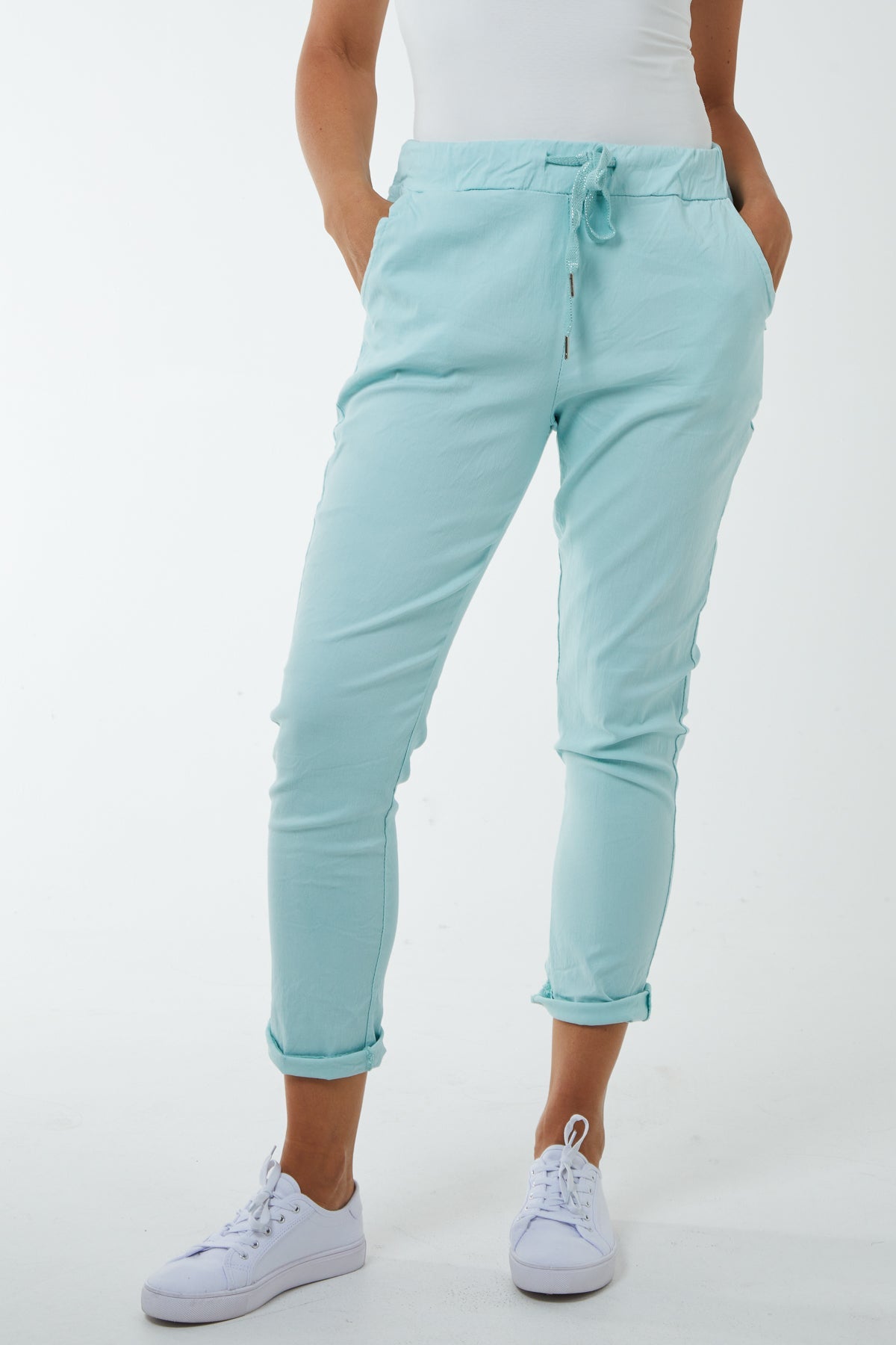 Magic Plain Super Stretch Crushed Trousers