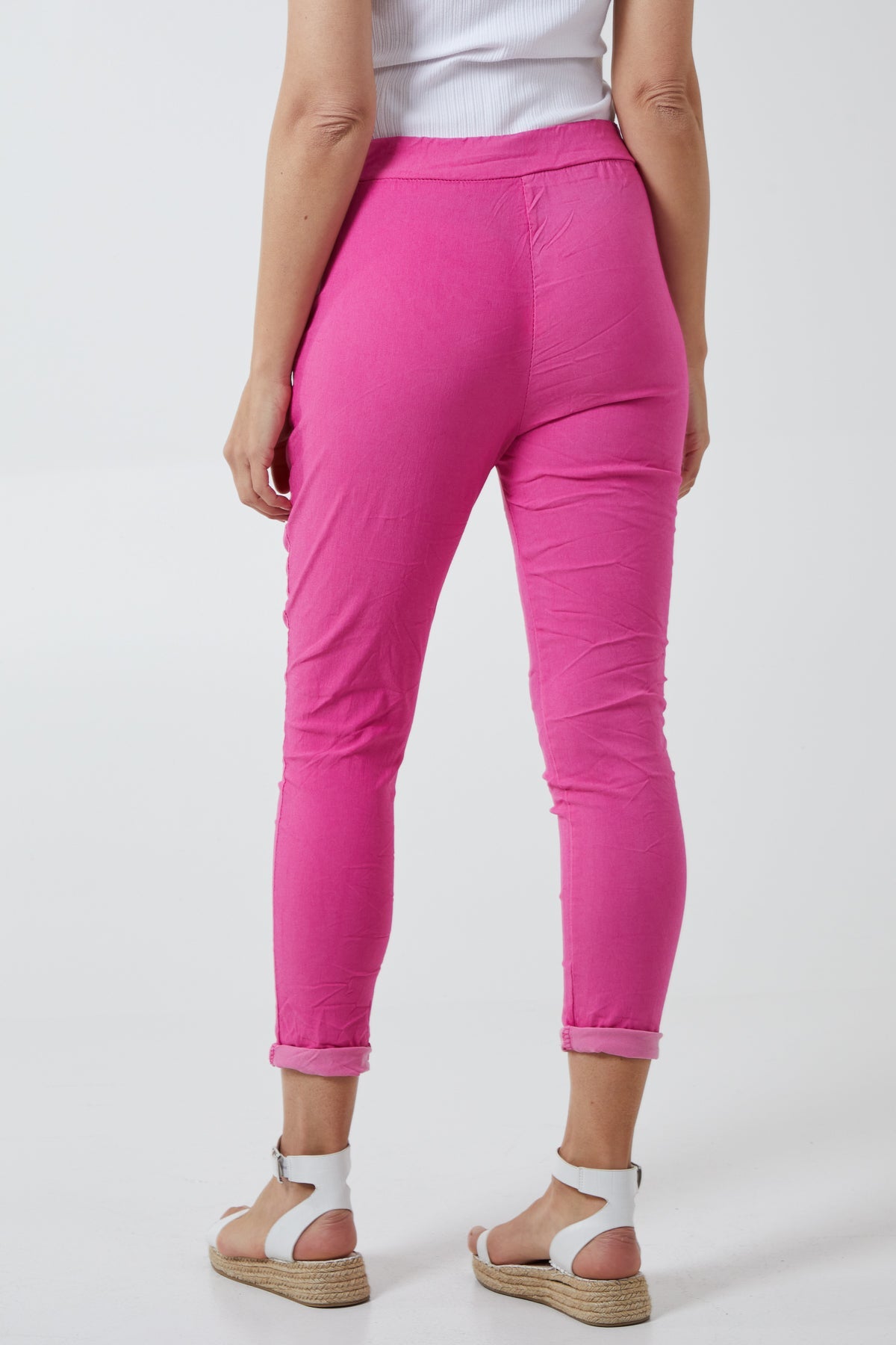 Magic Plain Super Stretch Crushed Trousers