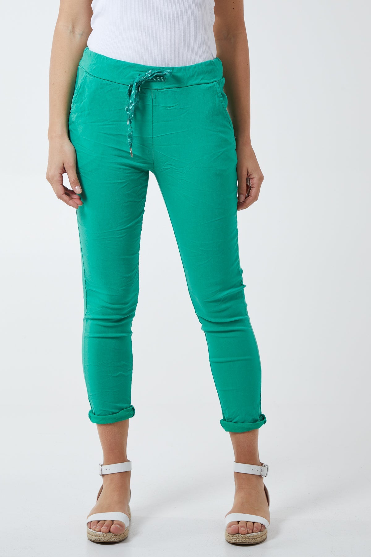 Magic Plain Super Stretch Crushed Trousers