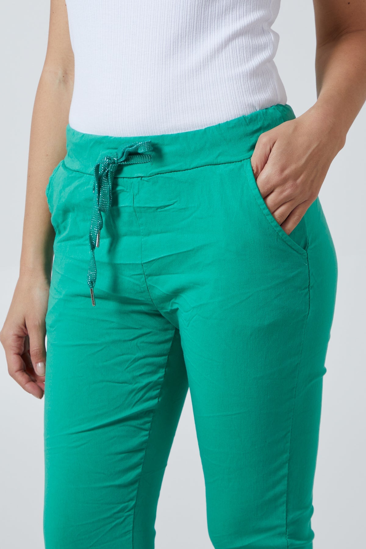 Magic Plain Super Stretch Crushed Trousers