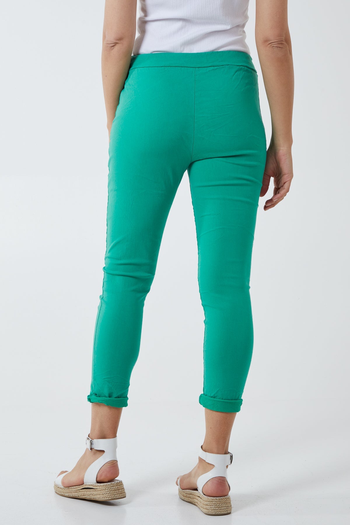 Magic Plain Super Stretch Crushed Trousers