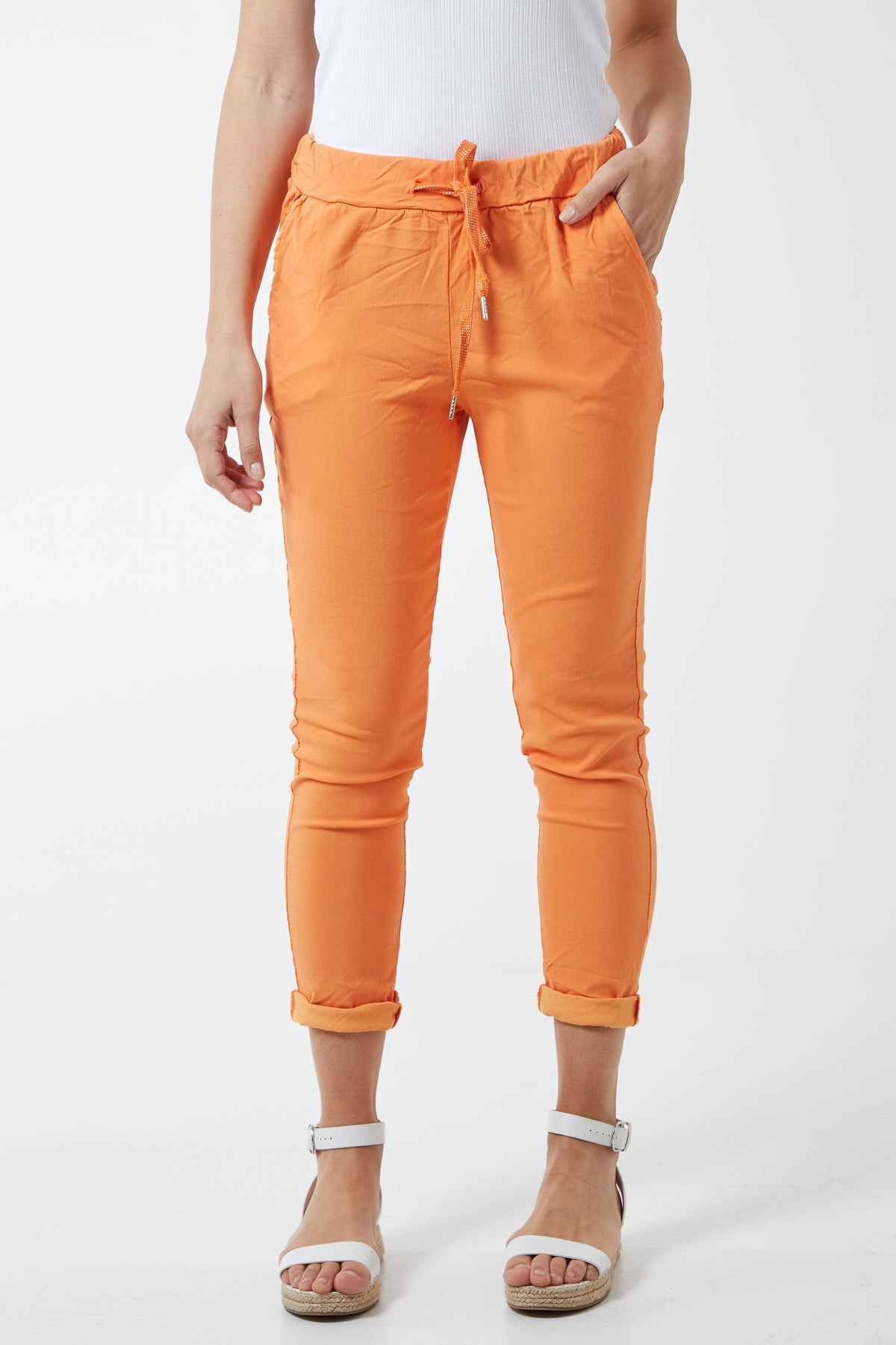 Magic Plain Super Stretch Crushed Trousers