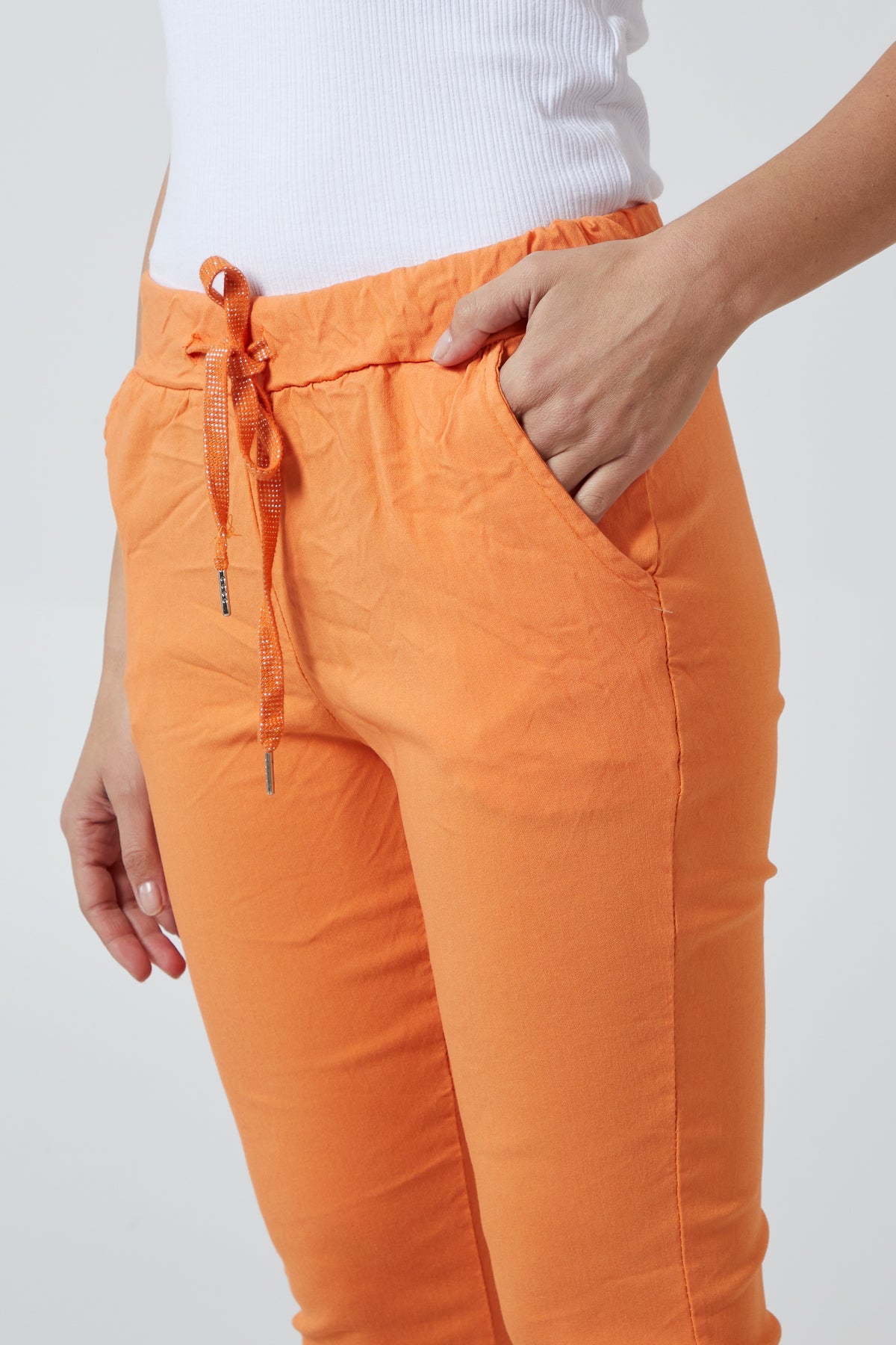 Magic Plain Super Stretch Crushed Trousers