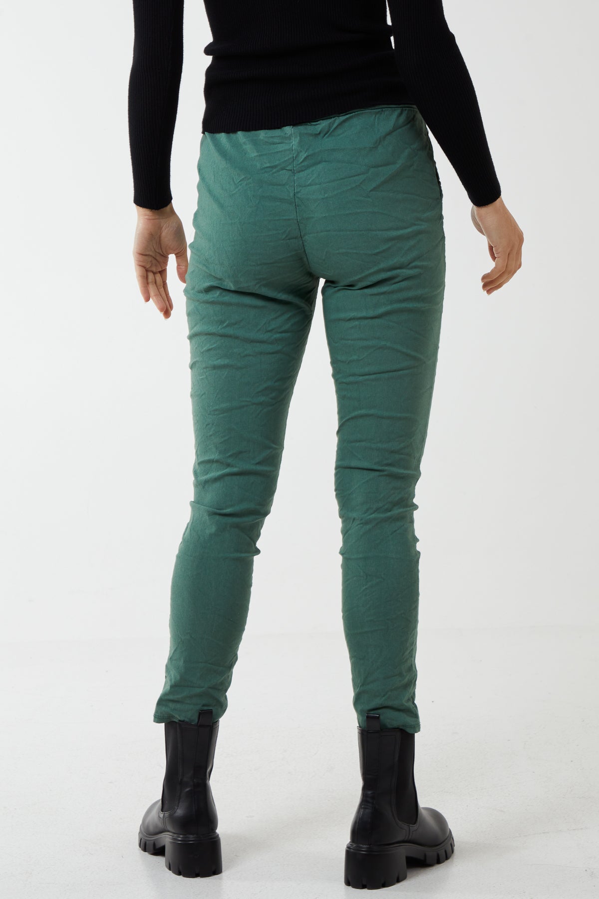 Magic Plain Super Stretch Crushed Trousers