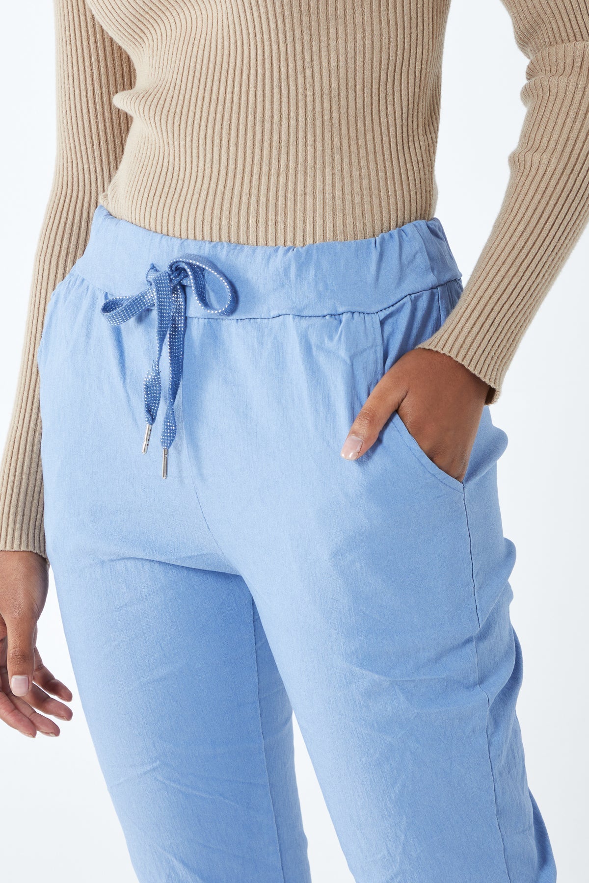 Magic Plain Super Stretch Crushed Trousers