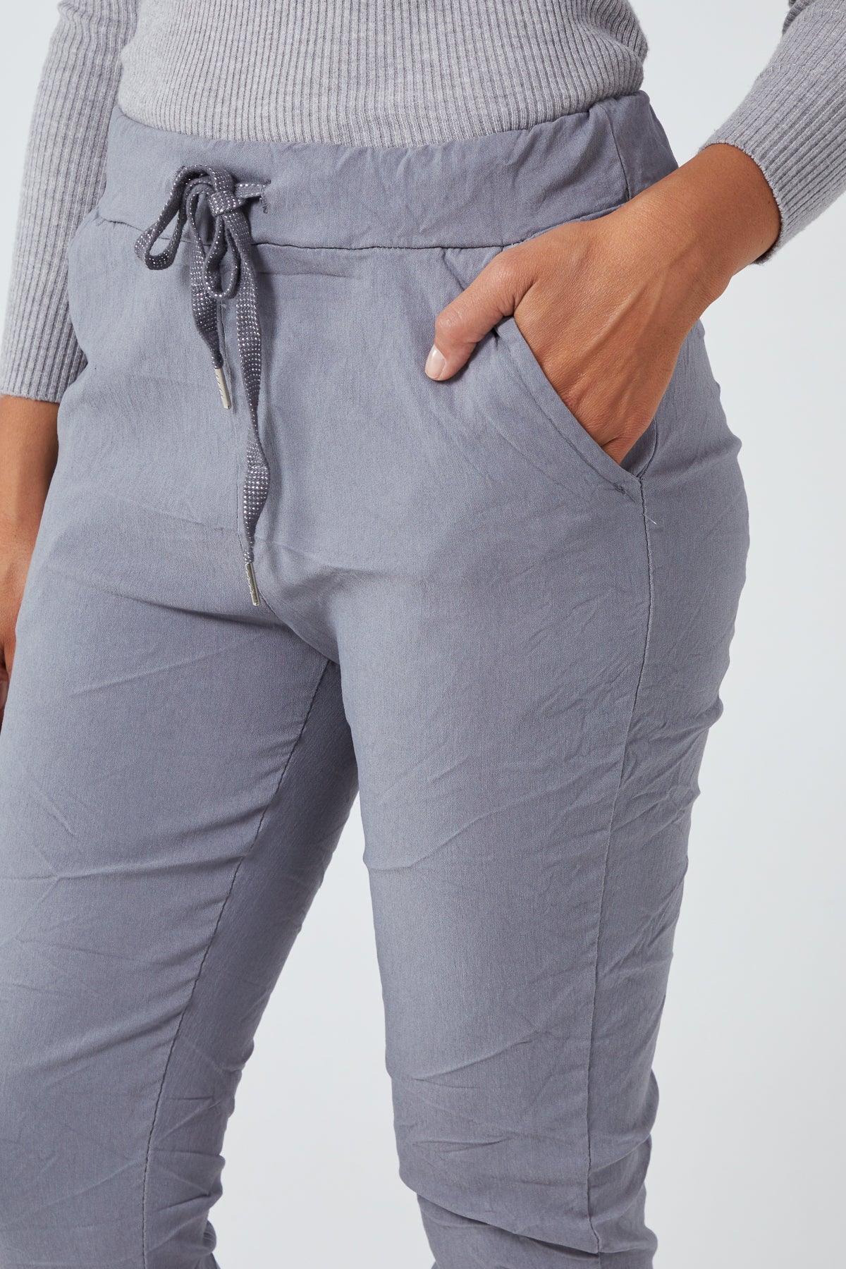 Magic Plain Super Stretch Crushed Trousers