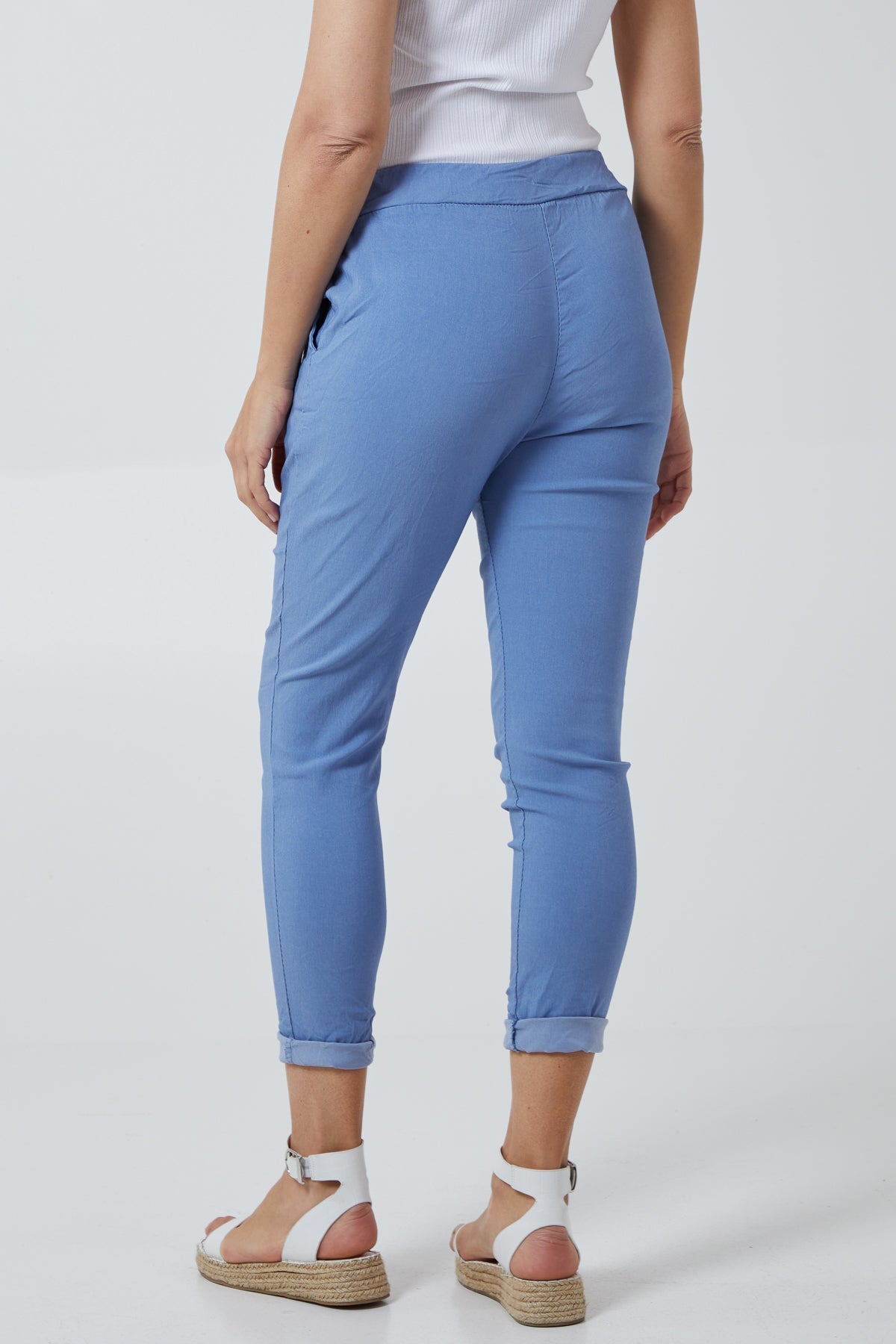 Magic Plain Super Stretch Crushed Trousers
