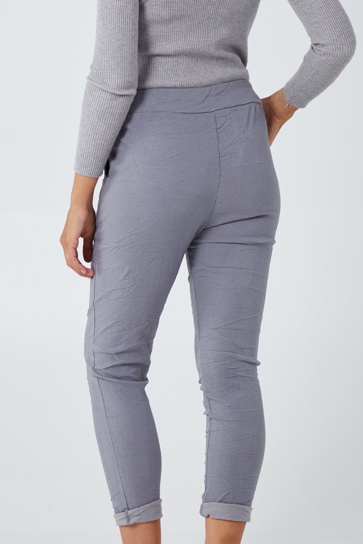Magic Plain Super Stretch Crushed Trousers