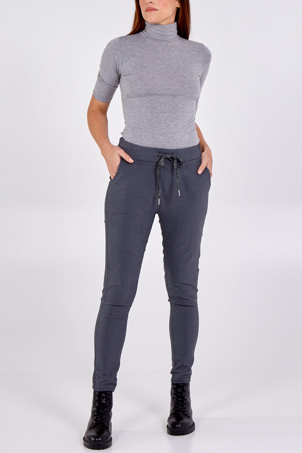 Magic Plain Super Stretch Crushed Trousers