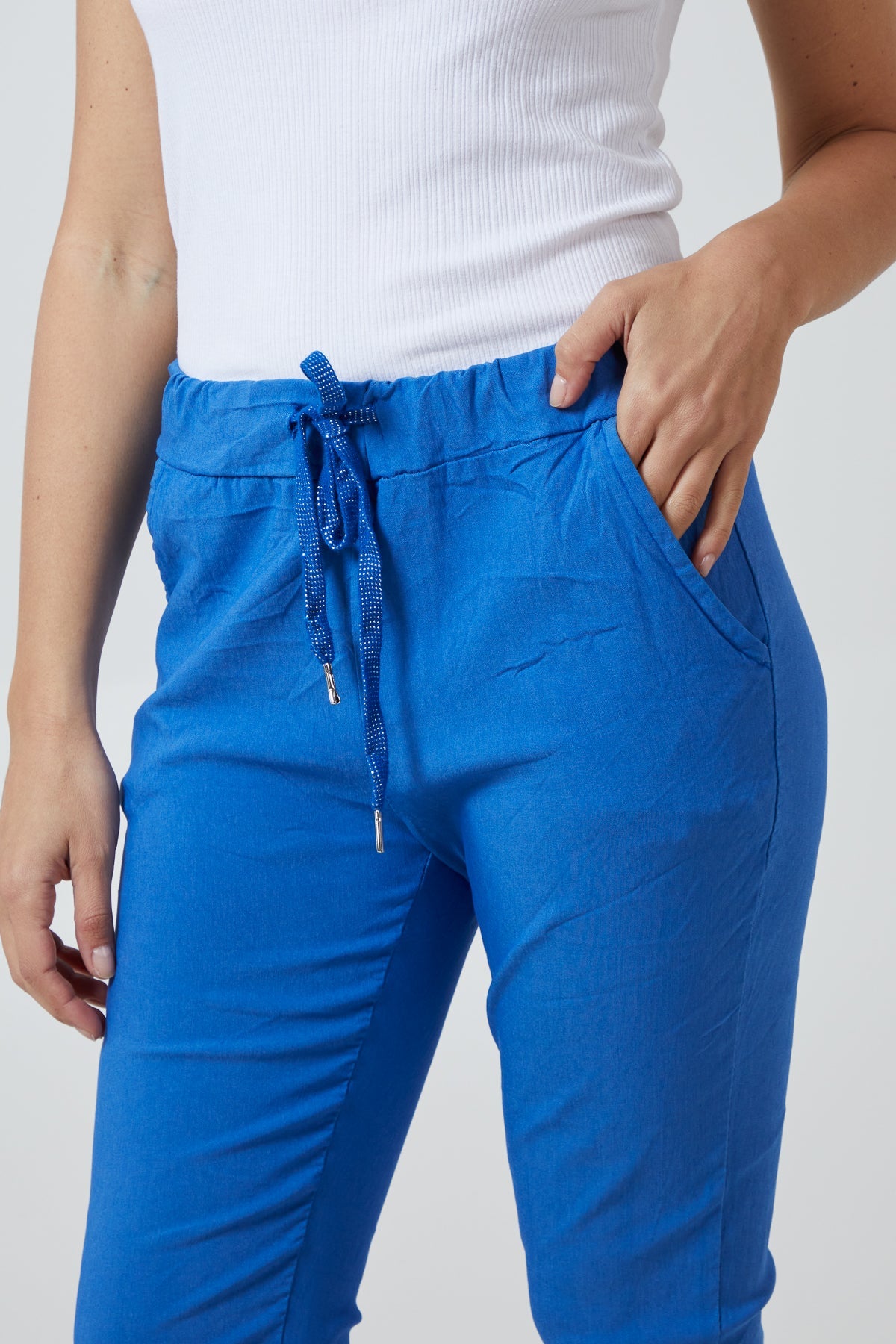 Magic Plain Super Stretch Crushed Trousers