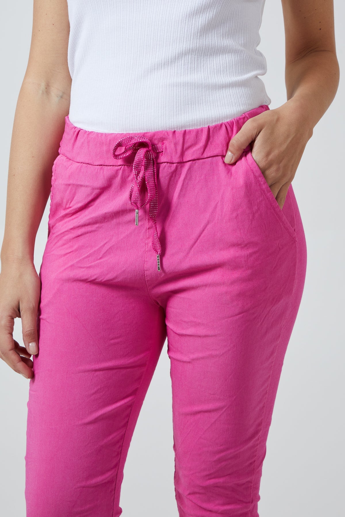 Magic Plain Super Stretch Crushed Trousers