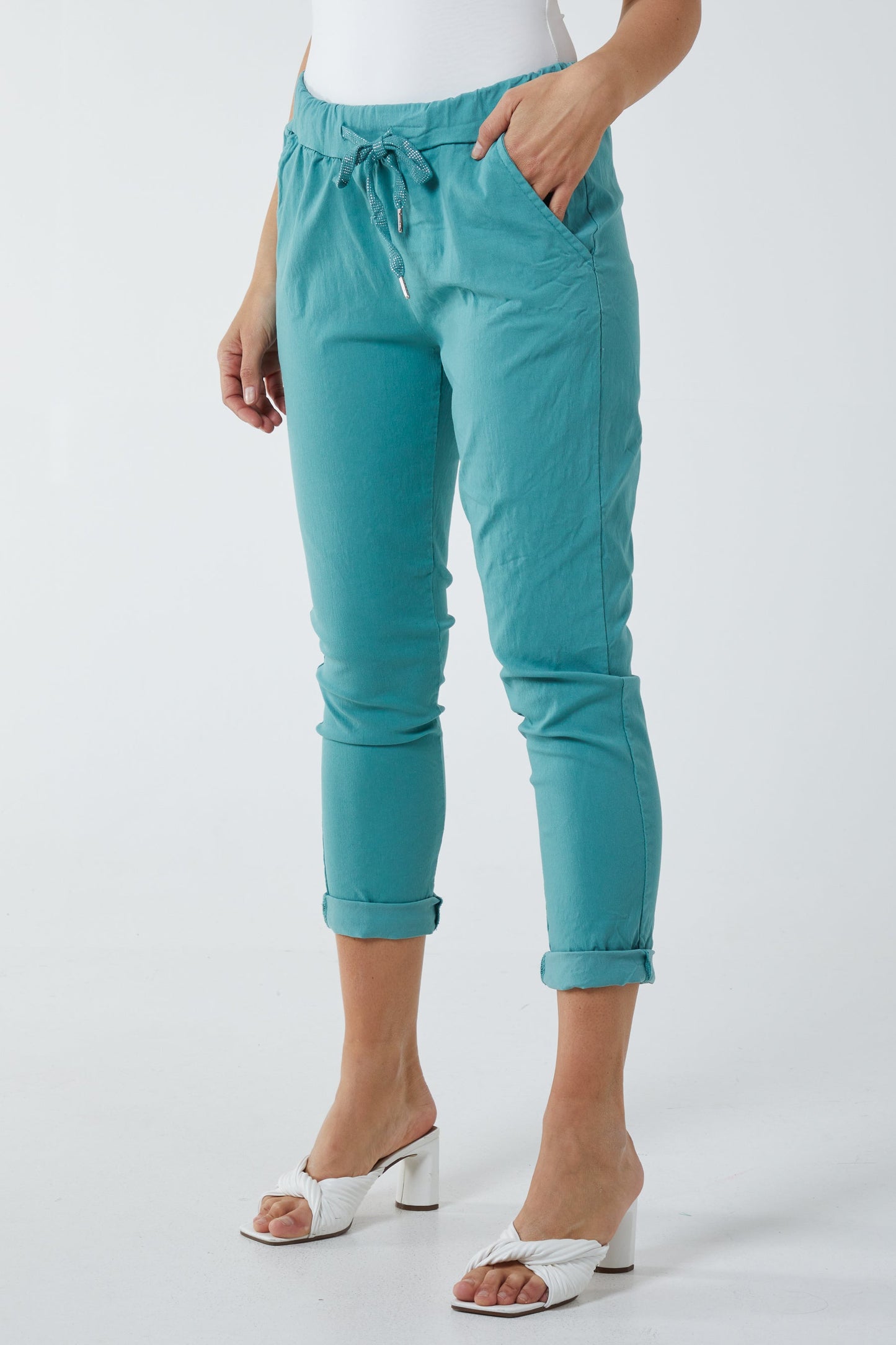 Magic Plain Super Stretch Crushed Trousers