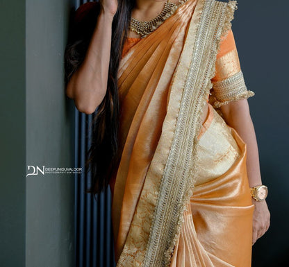 BANARASI PAPPER TISSUE ORGANZA SAREE- PRE ORDER