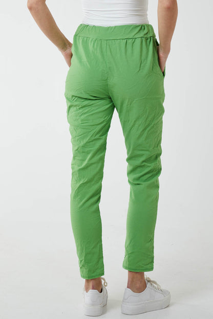 Magic Plain Super Stretch Crushed Trousers