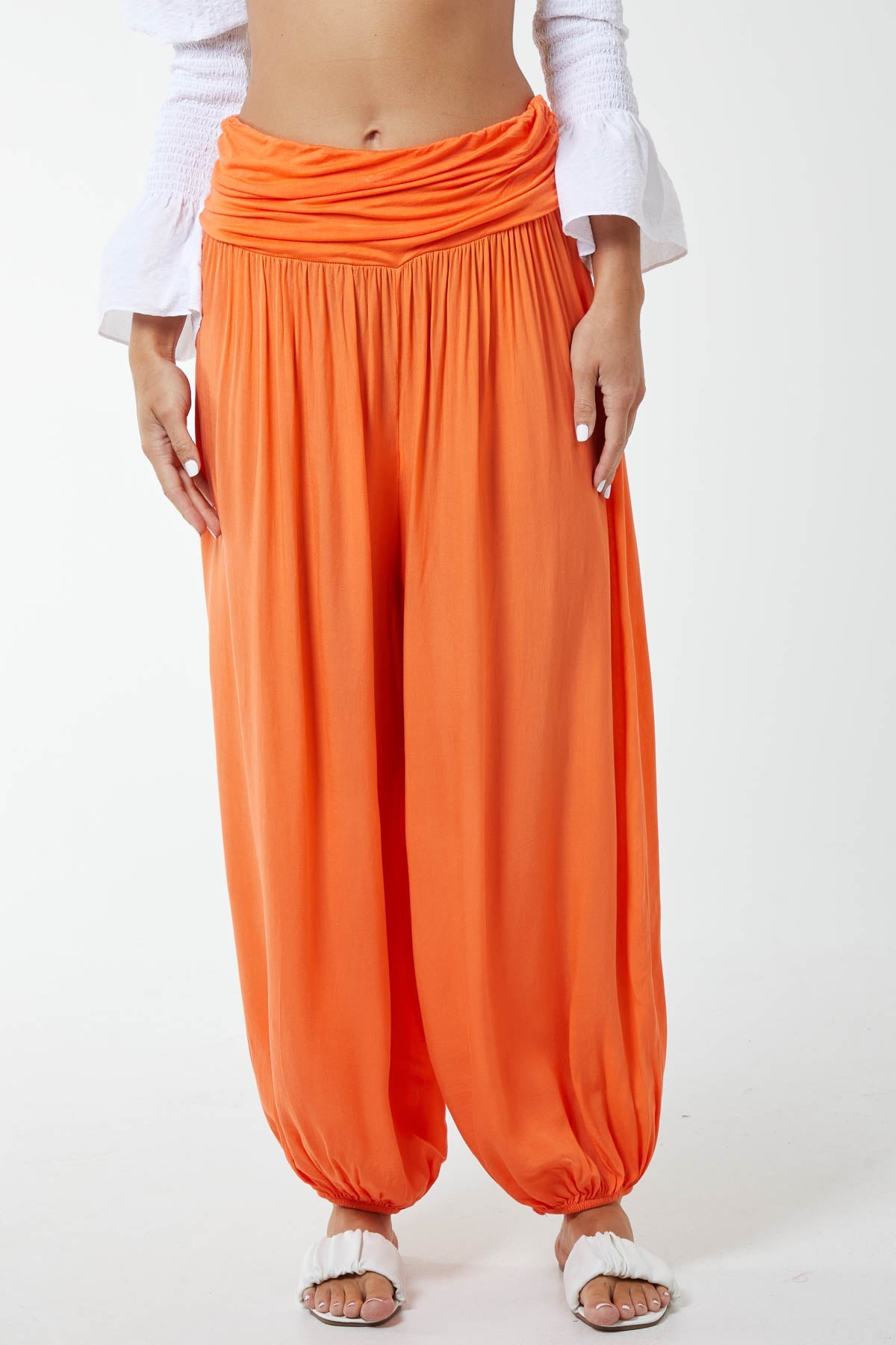 Harem Jersey Waistband Trousers