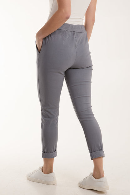 Magic Plain Super Stretch Crushed Trousers