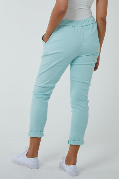 Magic Plain Super Stretch Crushed Trousers