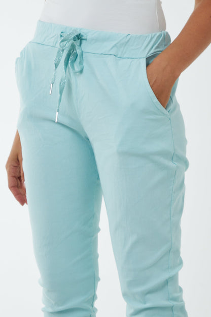 Magic Plain Super Stretch Crushed Trousers
