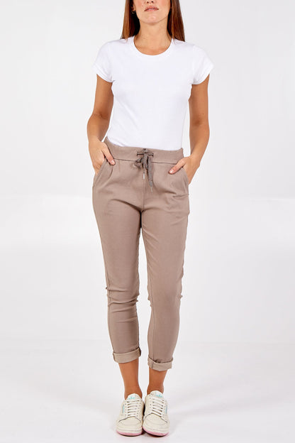 Magic Plain Super Stretch Crushed Trousers