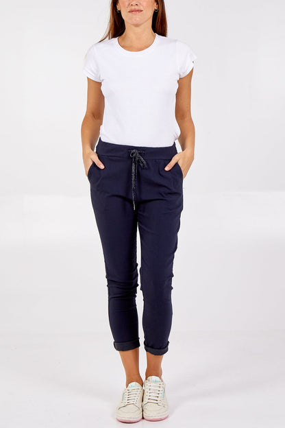 Magic Plain Super Stretch Crushed Trousers