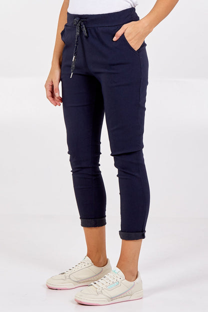 Magic Plain Super Stretch Crushed Trousers