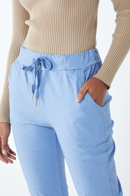 Magic Plain Super Stretch Crushed Trousers