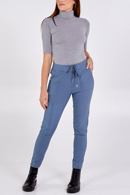 Magic Plain Super Stretch Crushed Trousers