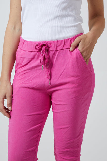 Magic Plain Super Stretch Crushed Trousers